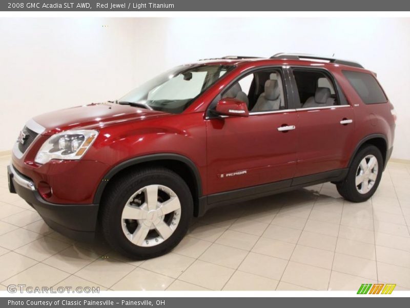 Red Jewel / Light Titanium 2008 GMC Acadia SLT AWD