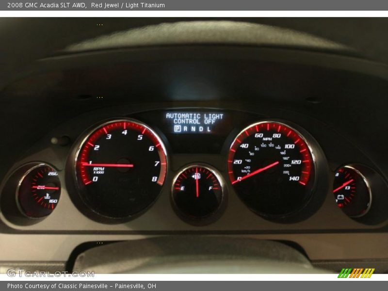 Red Jewel / Light Titanium 2008 GMC Acadia SLT AWD