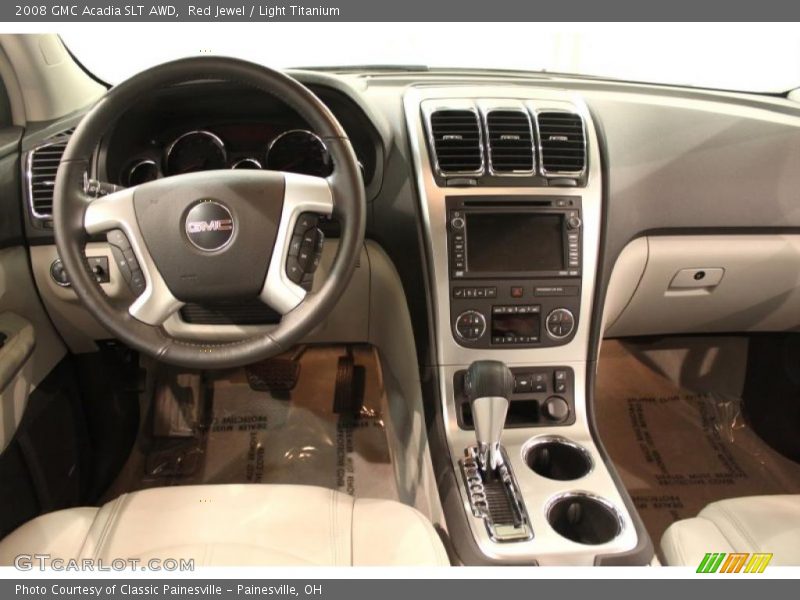 Red Jewel / Light Titanium 2008 GMC Acadia SLT AWD