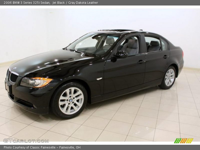 Jet Black / Gray Dakota Leather 2006 BMW 3 Series 325i Sedan