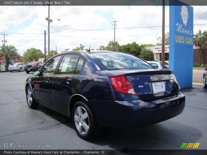 Deep Blue / Tan 2007 Saturn ION 3 Sedan