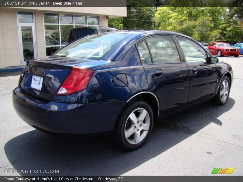Deep Blue / Tan 2007 Saturn ION 3 Sedan
