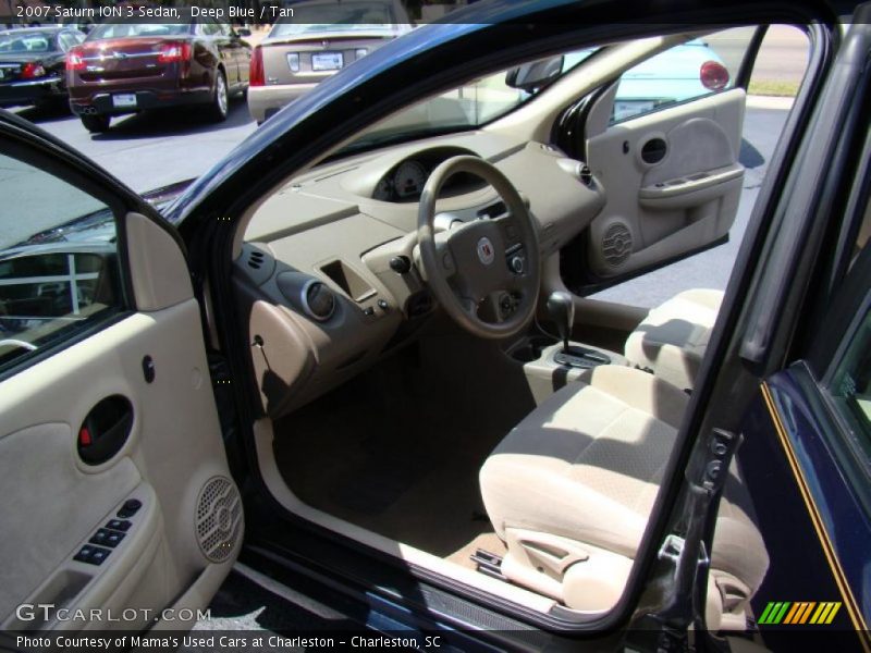 Deep Blue / Tan 2007 Saturn ION 3 Sedan
