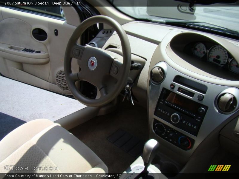 Deep Blue / Tan 2007 Saturn ION 3 Sedan