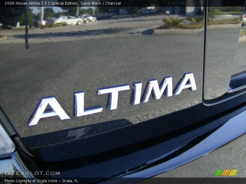 Super Black / Charcoal 2006 Nissan Altima 2.5 S Special Edition