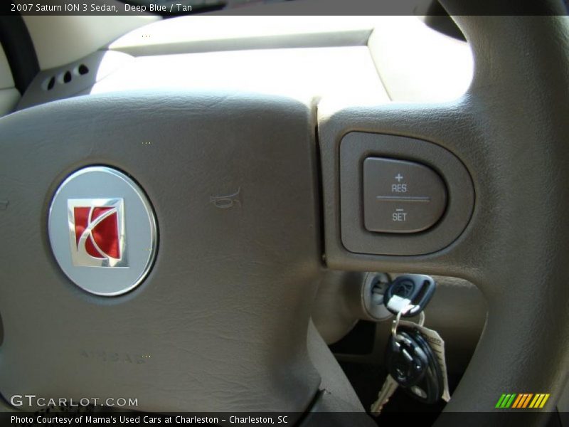 Deep Blue / Tan 2007 Saturn ION 3 Sedan