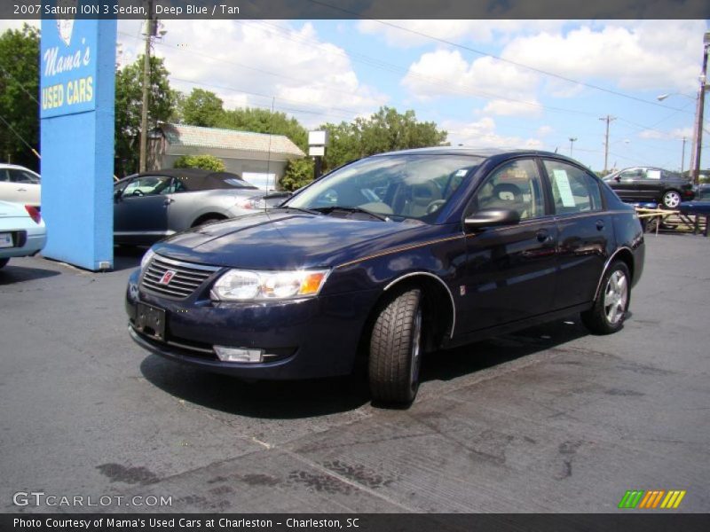 Deep Blue / Tan 2007 Saturn ION 3 Sedan
