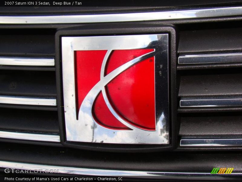 Deep Blue / Tan 2007 Saturn ION 3 Sedan