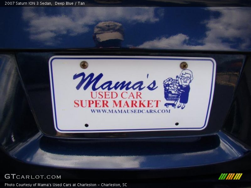Deep Blue / Tan 2007 Saturn ION 3 Sedan