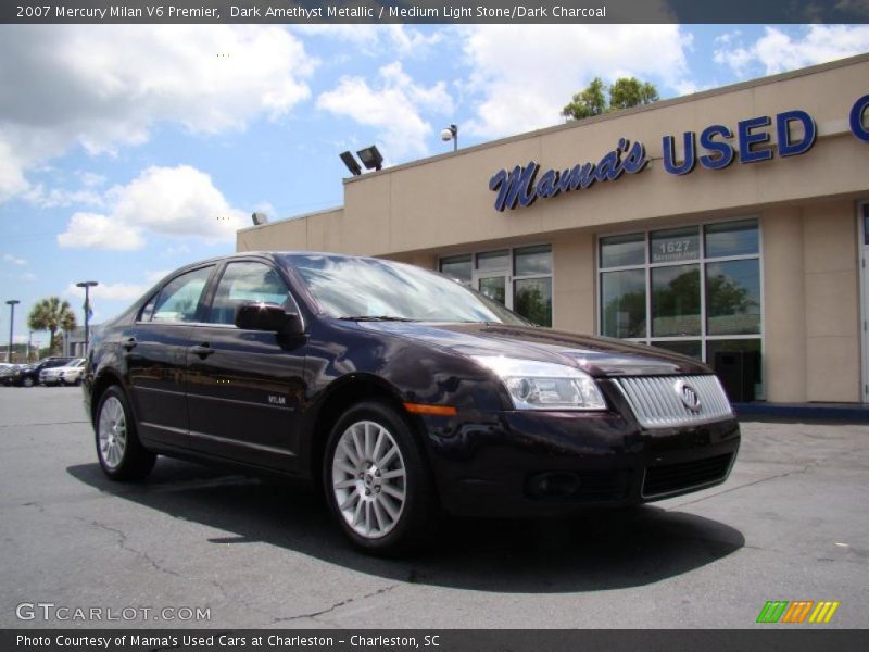 Dark Amethyst Metallic / Medium Light Stone/Dark Charcoal 2007 Mercury Milan V6 Premier
