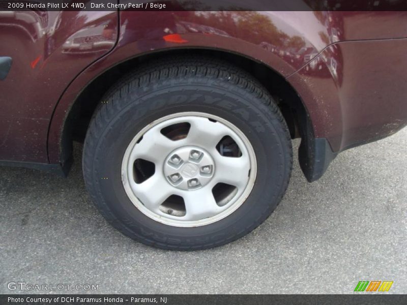 Dark Cherry Pearl / Beige 2009 Honda Pilot LX 4WD