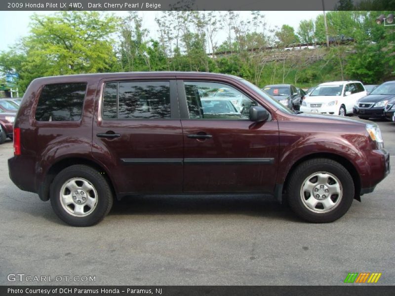  2009 Pilot LX 4WD Dark Cherry Pearl