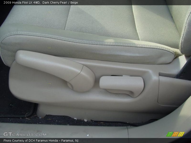 Dark Cherry Pearl / Beige 2009 Honda Pilot LX 4WD