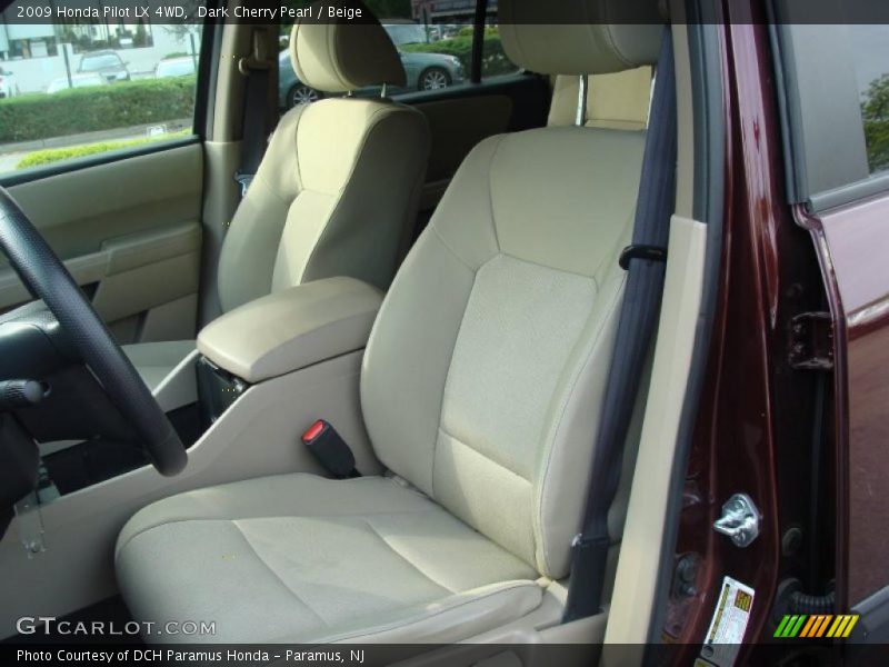 Dark Cherry Pearl / Beige 2009 Honda Pilot LX 4WD