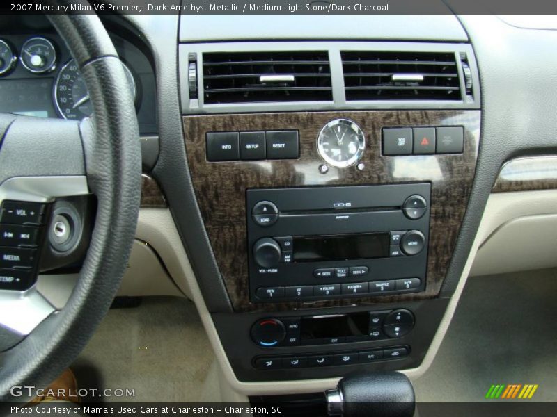 Dark Amethyst Metallic / Medium Light Stone/Dark Charcoal 2007 Mercury Milan V6 Premier