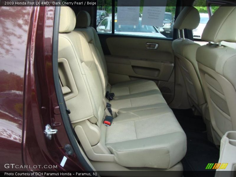 Dark Cherry Pearl / Beige 2009 Honda Pilot LX 4WD