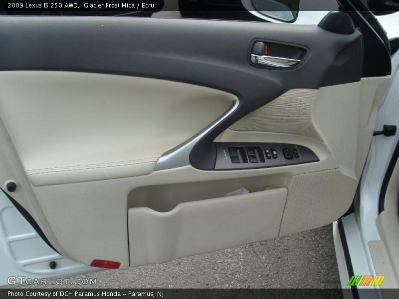 Glacier Frost Mica / Ecru 2009 Lexus IS 250 AWD