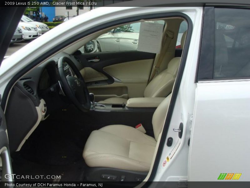 Glacier Frost Mica / Ecru 2009 Lexus IS 250 AWD