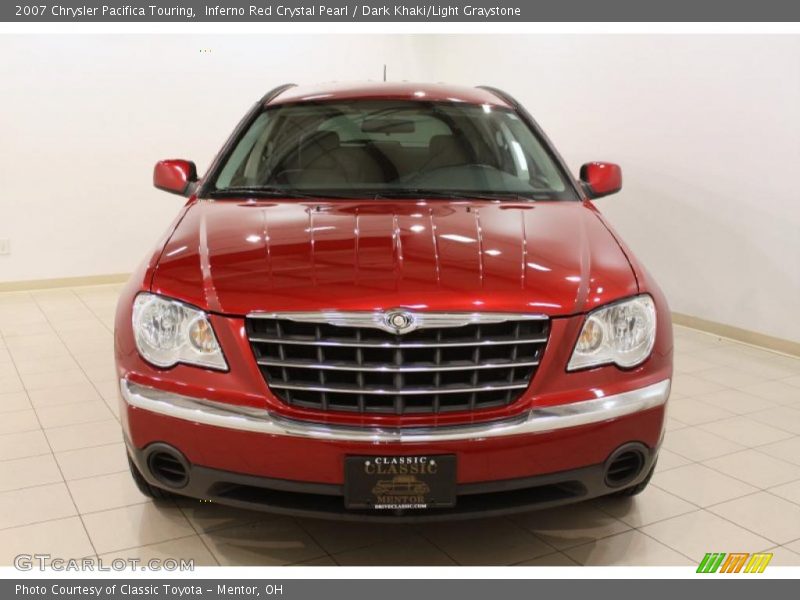Inferno Red Crystal Pearl / Dark Khaki/Light Graystone 2007 Chrysler Pacifica Touring