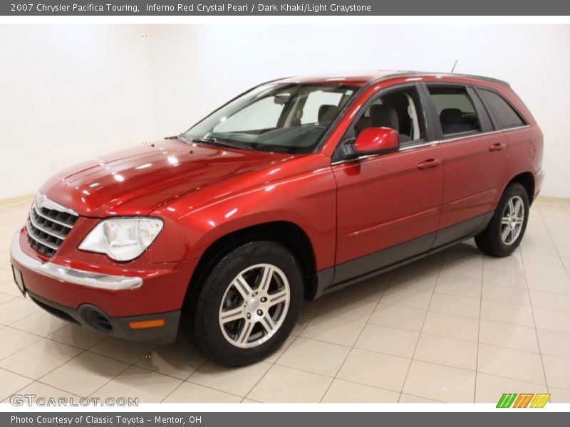 Inferno Red Crystal Pearl / Dark Khaki/Light Graystone 2007 Chrysler Pacifica Touring