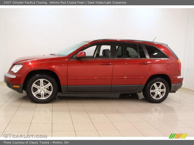 Inferno Red Crystal Pearl / Dark Khaki/Light Graystone 2007 Chrysler Pacifica Touring