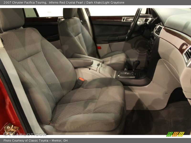 Inferno Red Crystal Pearl / Dark Khaki/Light Graystone 2007 Chrysler Pacifica Touring
