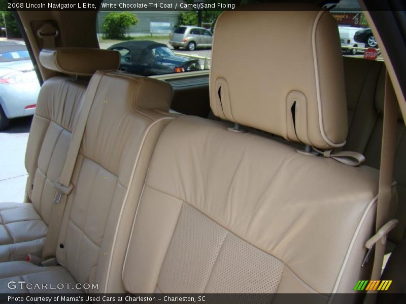 White Chocolate Tri Coat / Camel/Sand Piping 2008 Lincoln Navigator L Elite