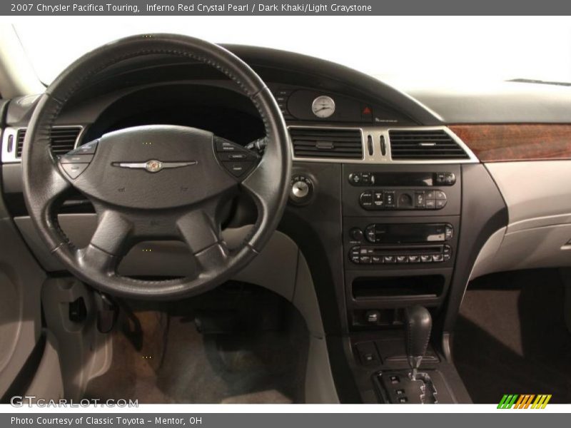 Inferno Red Crystal Pearl / Dark Khaki/Light Graystone 2007 Chrysler Pacifica Touring