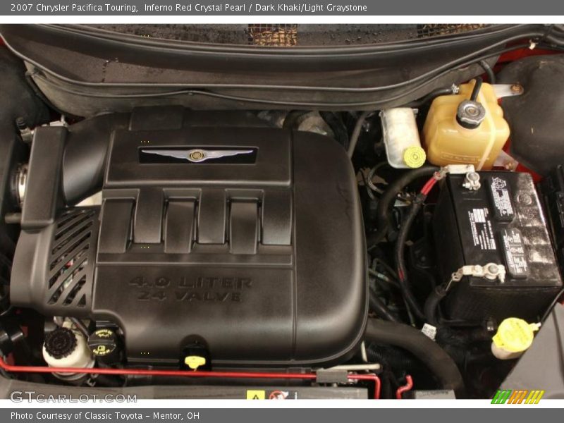 Inferno Red Crystal Pearl / Dark Khaki/Light Graystone 2007 Chrysler Pacifica Touring