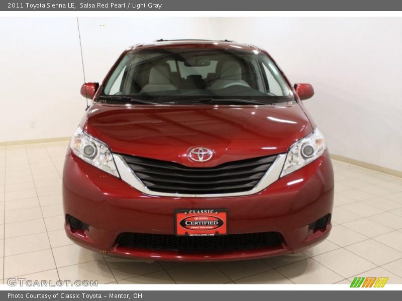 Salsa Red Pearl / Light Gray 2011 Toyota Sienna LE