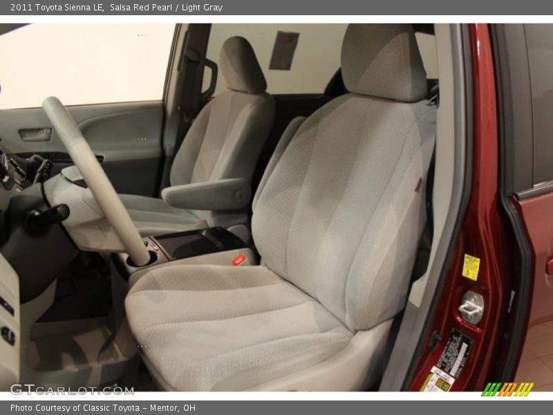 Salsa Red Pearl / Light Gray 2011 Toyota Sienna LE