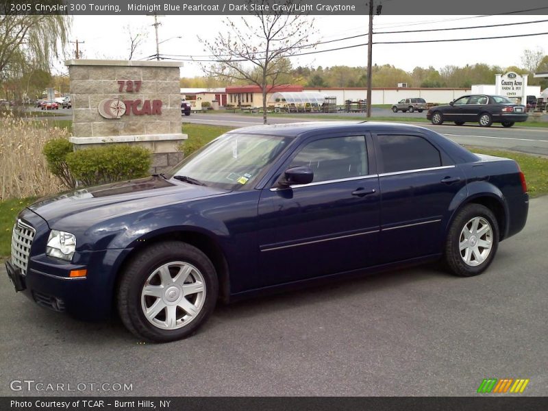 Midnight Blue Pearlcoat / Dark Slate Gray/Light Graystone 2005 Chrysler 300 Touring