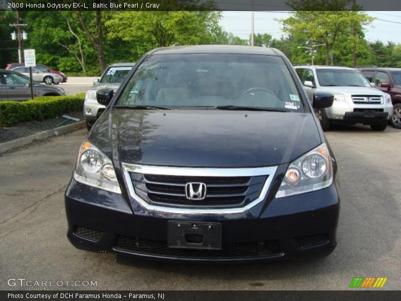 Baltic Blue Pearl / Gray 2008 Honda Odyssey EX-L