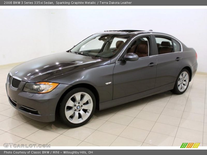 Sparkling Graphite Metallic / Terra Dakota Leather 2008 BMW 3 Series 335xi Sedan