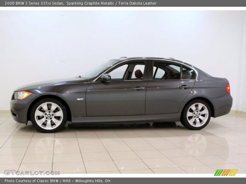 Sparkling Graphite Metallic / Terra Dakota Leather 2008 BMW 3 Series 335xi Sedan