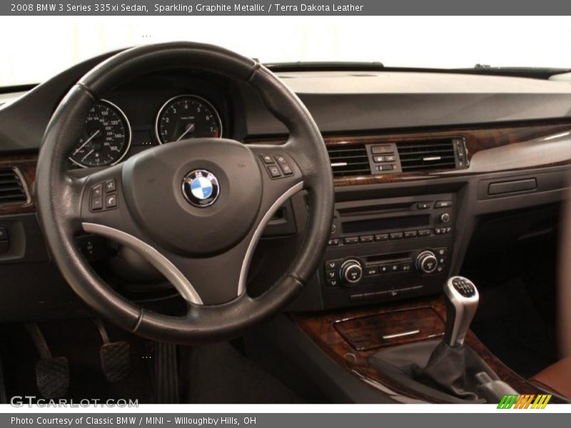 Sparkling Graphite Metallic / Terra Dakota Leather 2008 BMW 3 Series 335xi Sedan