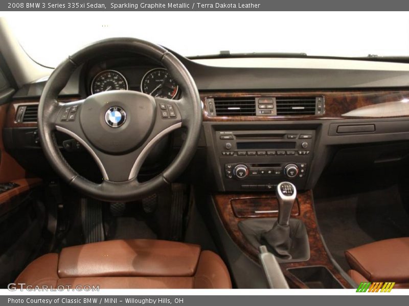 Sparkling Graphite Metallic / Terra Dakota Leather 2008 BMW 3 Series 335xi Sedan