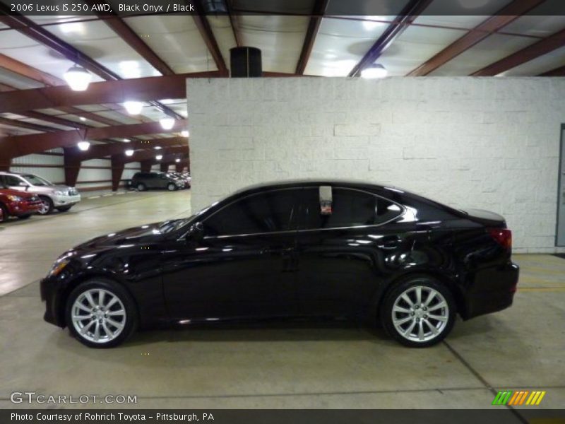 Black Onyx / Black 2006 Lexus IS 250 AWD