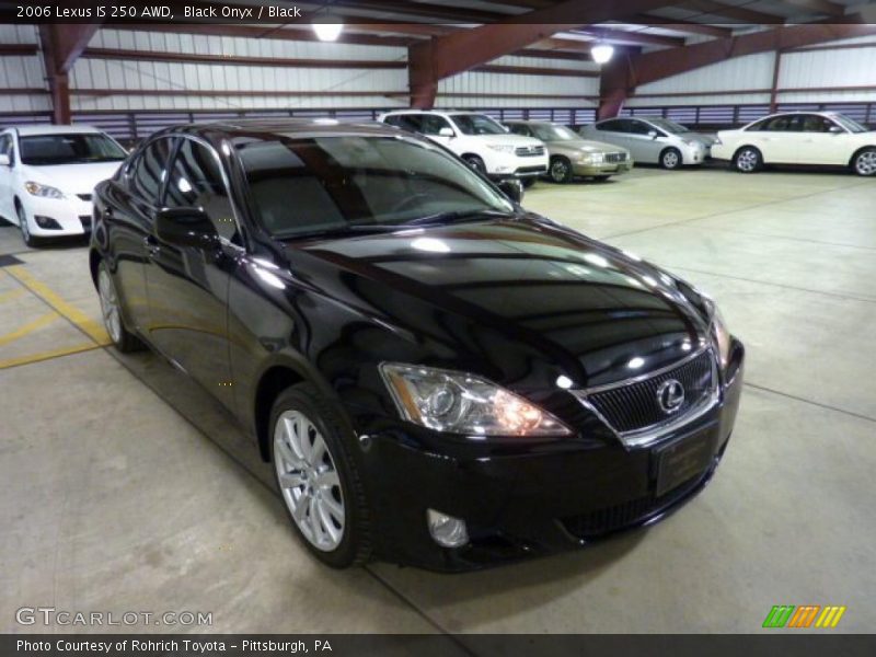 Black Onyx / Black 2006 Lexus IS 250 AWD