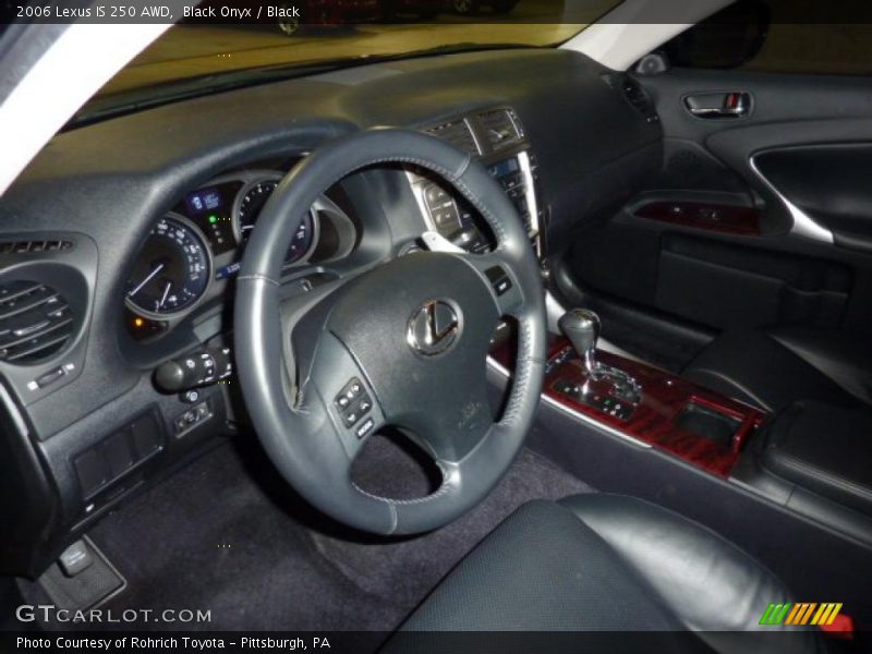 Black Onyx / Black 2006 Lexus IS 250 AWD