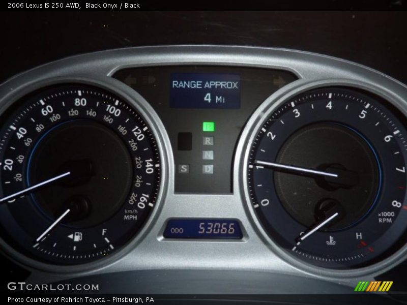 Black Onyx / Black 2006 Lexus IS 250 AWD