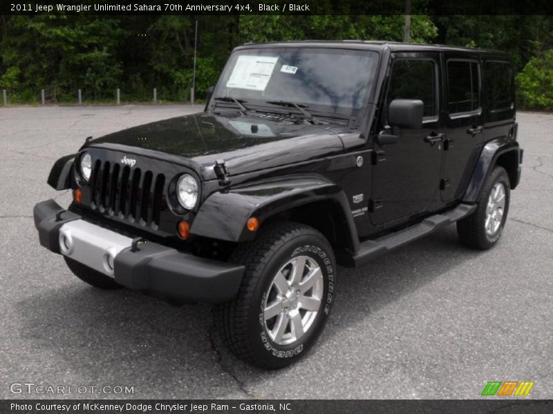 Black / Black 2011 Jeep Wrangler Unlimited Sahara 70th Anniversary 4x4