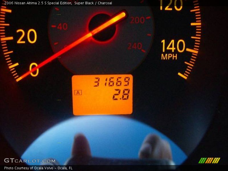 Super Black / Charcoal 2006 Nissan Altima 2.5 S Special Edition