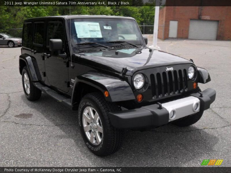 Black / Black 2011 Jeep Wrangler Unlimited Sahara 70th Anniversary 4x4