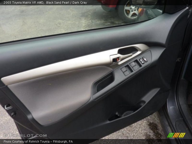Black Sand Pearl / Dark Gray 2003 Toyota Matrix XR AWD