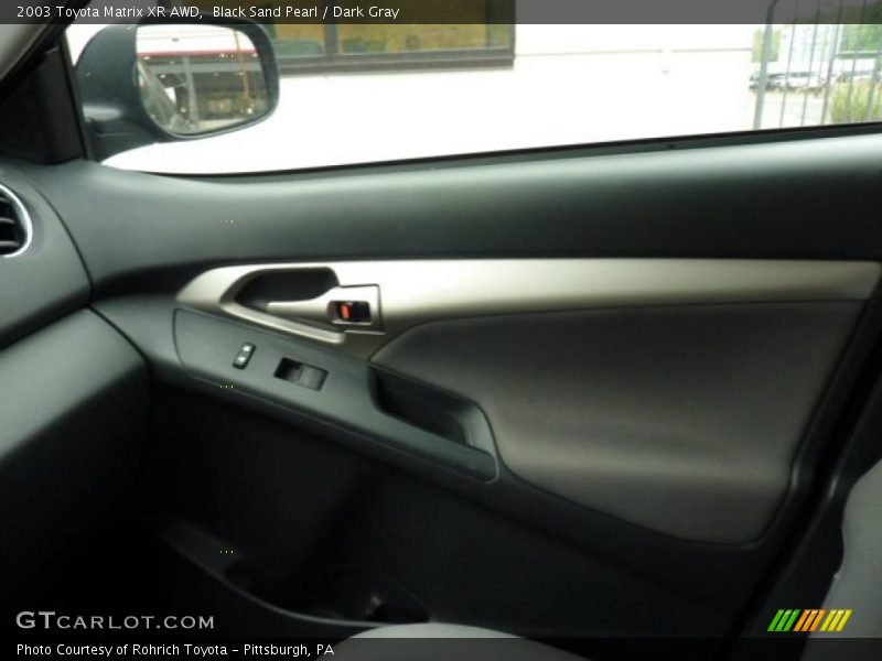 Black Sand Pearl / Dark Gray 2003 Toyota Matrix XR AWD