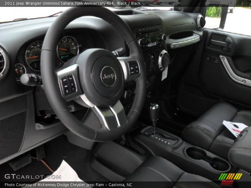  2011 Wrangler Unlimited Sahara 70th Anniversary 4x4 Black Interior
