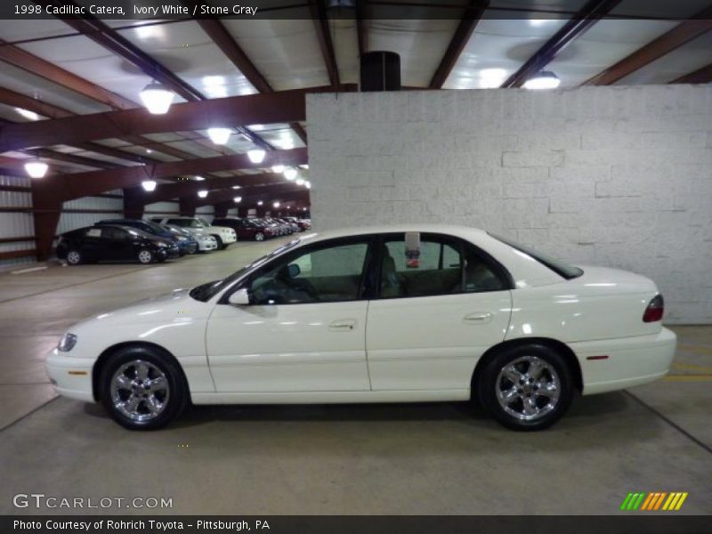 Ivory White / Stone Gray 1998 Cadillac Catera