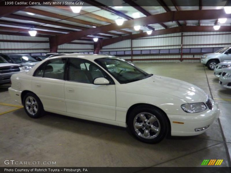 Ivory White / Stone Gray 1998 Cadillac Catera