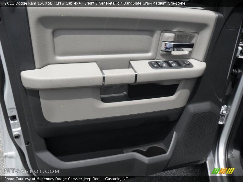 Bright Silver Metallic / Dark Slate Gray/Medium Graystone 2011 Dodge Ram 1500 SLT Crew Cab 4x4